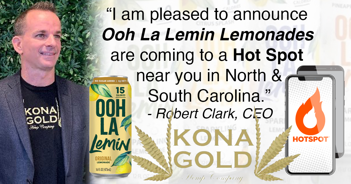 Kona Gold Ooh La Lemin Lemonades Coming to Hot Spot Convenience Stores
