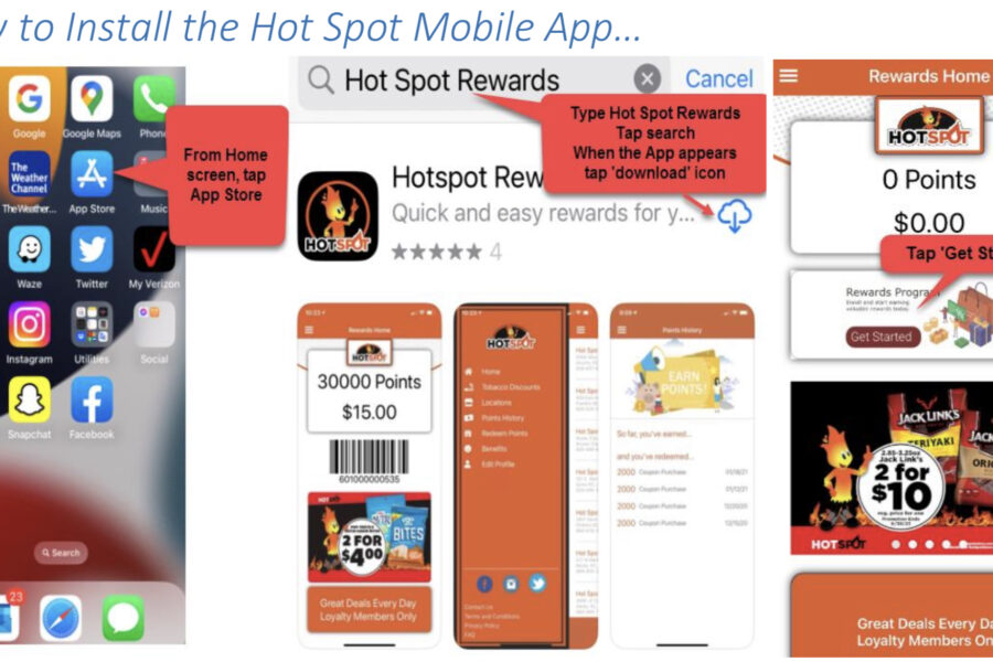 How to Download the Hot Spot Rewards App on Google Play and Apple Stores