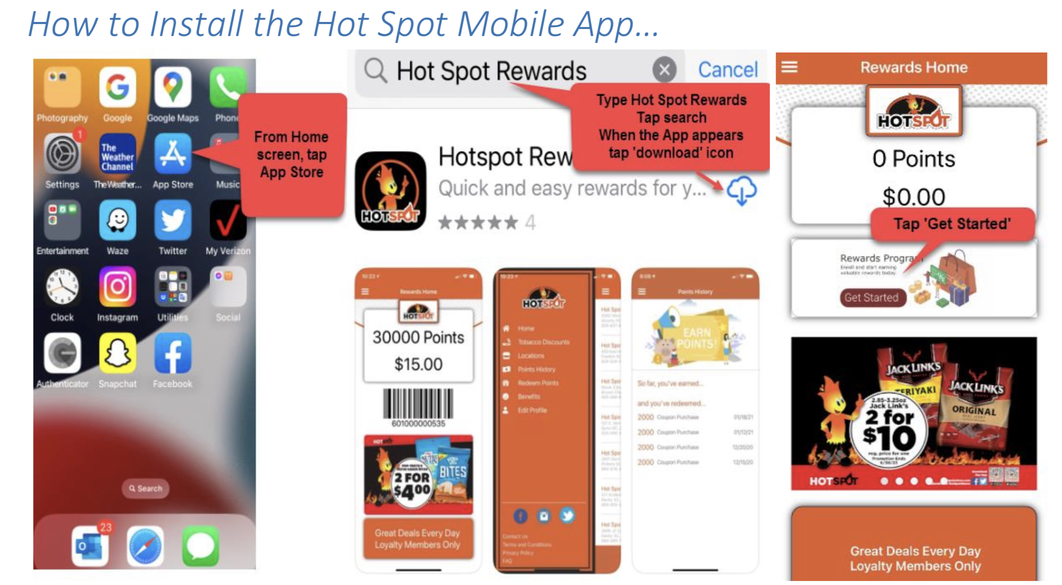 How to Download the Hot Spot Rewards App on Google Play and Apple Stores